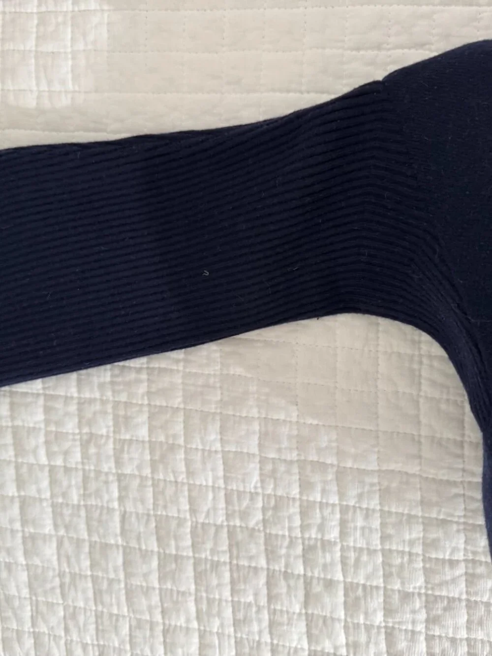 Vivaia Navy Blue Wool Knee High Boots Size 39.5